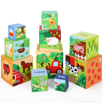 SOKA Stacking Cubes-My Farm 0000459