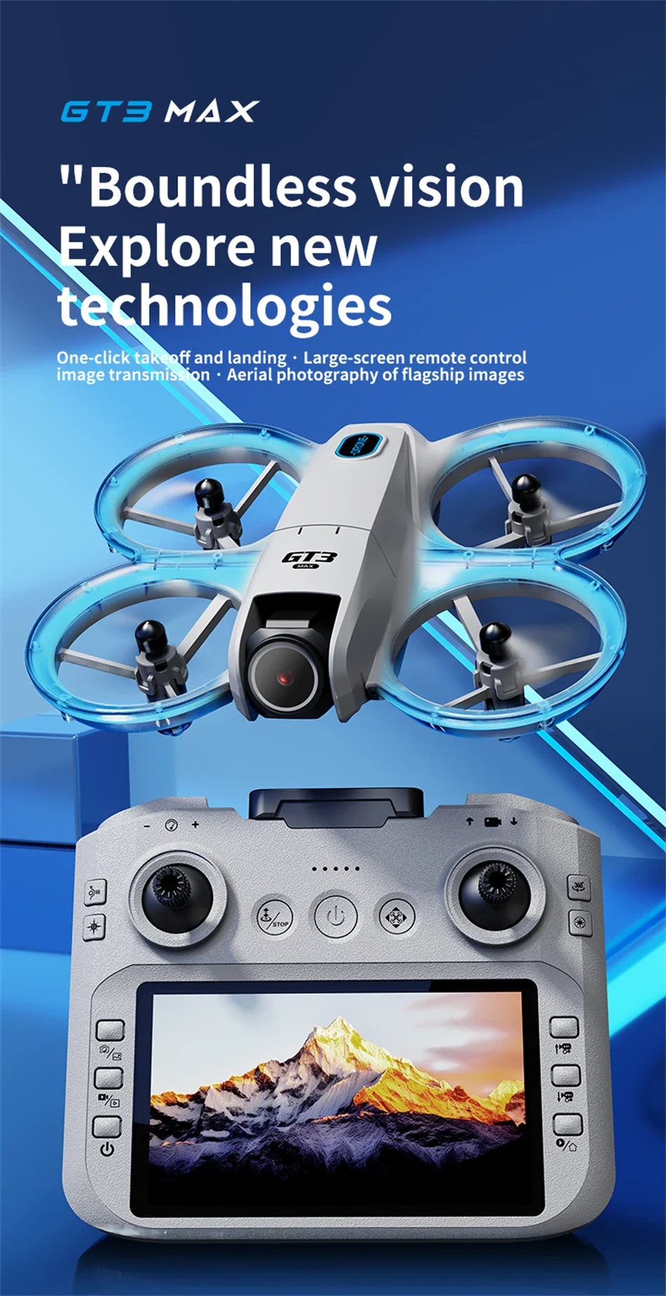 8K 5G GPS Professional HD Aerial Photography Remote Control Aircraft HD Dual Camera Original GT3 Max Drone Quadcopter Toy UAV