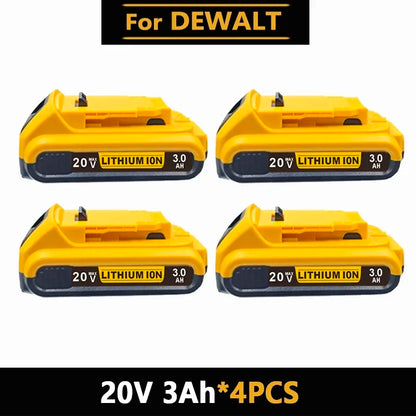 3.0Ah for Dewalt original 20V rechargeable tool battery DCB200 DCB201 DCB206 18V 20v 3AH .For Dewalt 18V 20V tool battery