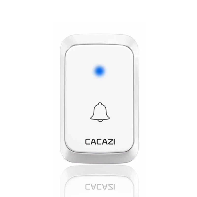 CACAZ Smart Home Waterproof Wireless Doorbell For Outdoor 4 Levels Volume 80DB 60 Chimes Home Calling Bell US EU UK AU Plug