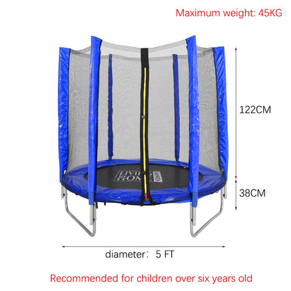 【Breeins】Outdoor Trampoline with Safety Enclosure for Kids Entertainment