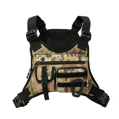 Outdoor Tactical Vest Multi-Functional Waterproof Wear-resistant Vest Backpack Men's Tactical Chest Bag for Hunting