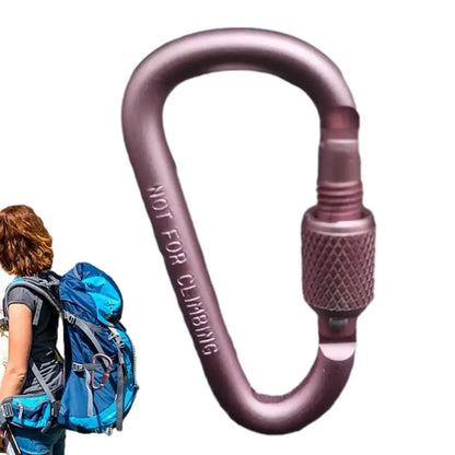 Outdoor Climbing Carabiner D Shaped Paracord Tensioner Key Chain Clip Aluminum Alloy Guylines Tensioner Camp Mountaineering Hook