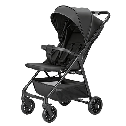 Baby Stroller for Toddlers With Reclining Seat,Ultra Compact Stroller With Large Storage Basket, Canopy, for Travel Buggy