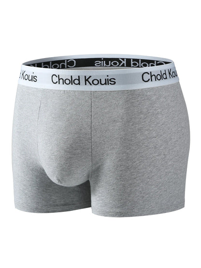 4pcs men's underwear, comfortable, soft breathable athleisure boxer underwear, trendy simple hot-selling men's boxer underwear