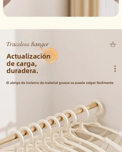Thiened Wide Oulder Clothes Hanger Home Anti-Slip Hanging Clothes Hanger Large Size Plastic Rotatable Clothes Hangers Organizer