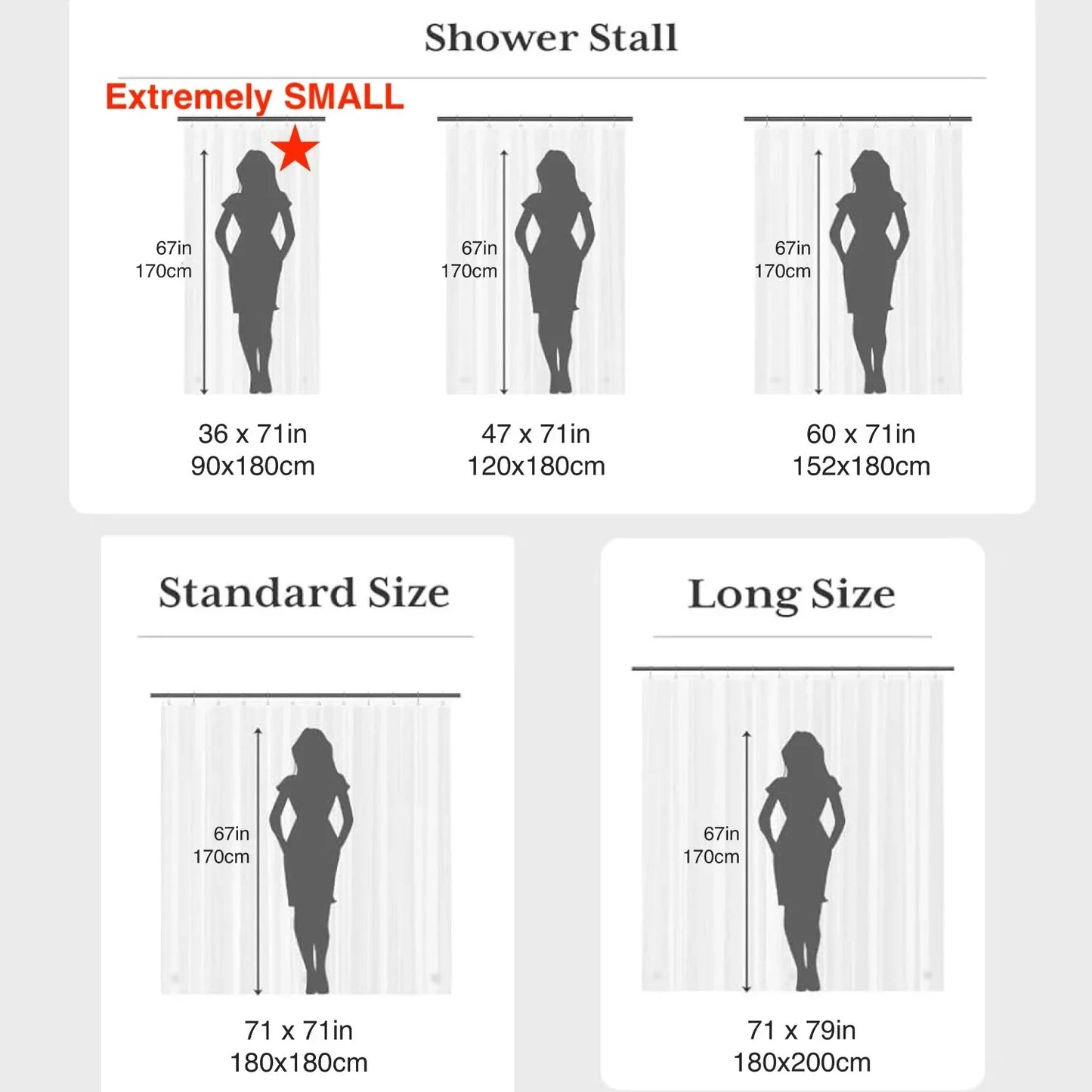 1pc Waterproof Clear Shower Curtain Pebble Pattern PEVA Bath Curtain Liner with Bottom Magnets Plastic Bath Curtain for Bathtub