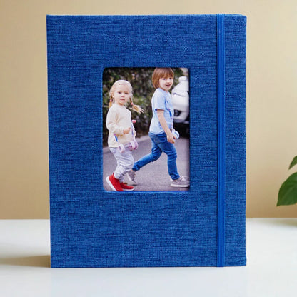 Album Insert Album Standard 6-inch, acid-free album with 52 vintage album with front window, wedding and family photo storage.