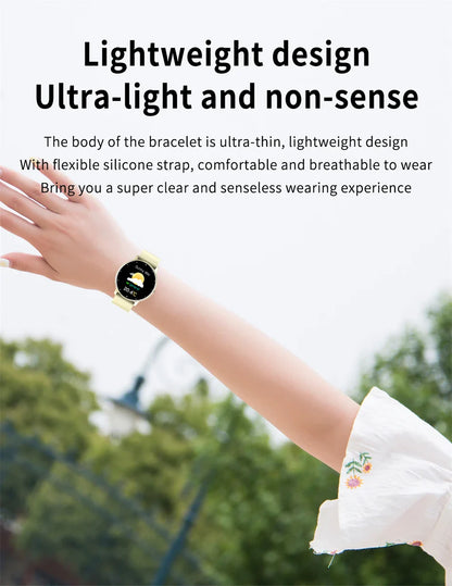 LIGE Smart Watch Women Men Full Touch Screen Bluetooth Call Smartwatch Waterproof Sports Fitness Tracker Watches for Android iOS