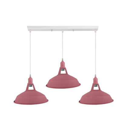 Industrial Vintage Loft Kitchen Bar 3 Lights Ceiling Barn-slotted Metal E27