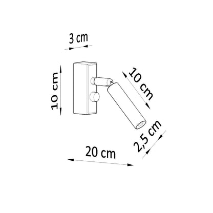 Wall lamp steel Eyetech modern Design G9
