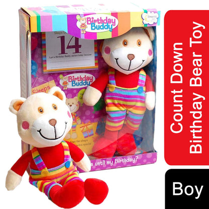 Birthday Buddy (Girl) & (Boy) Count Down Birthday Bear Toy[Birthday Buddy - Boy]