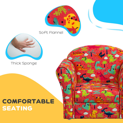 AIYAPLAY Kids Sofa Chair with Planet Dinosaur Design for Bedroom, Playroom
