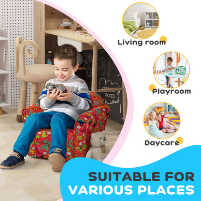 AIYAPLAY Kids Sofa Chair with Planet Dinosaur Design for Bedroom, Playroom