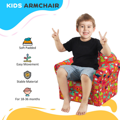 AIYAPLAY Kids Sofa Chair with Planet Dinosaur Design for Bedroom, Playroom