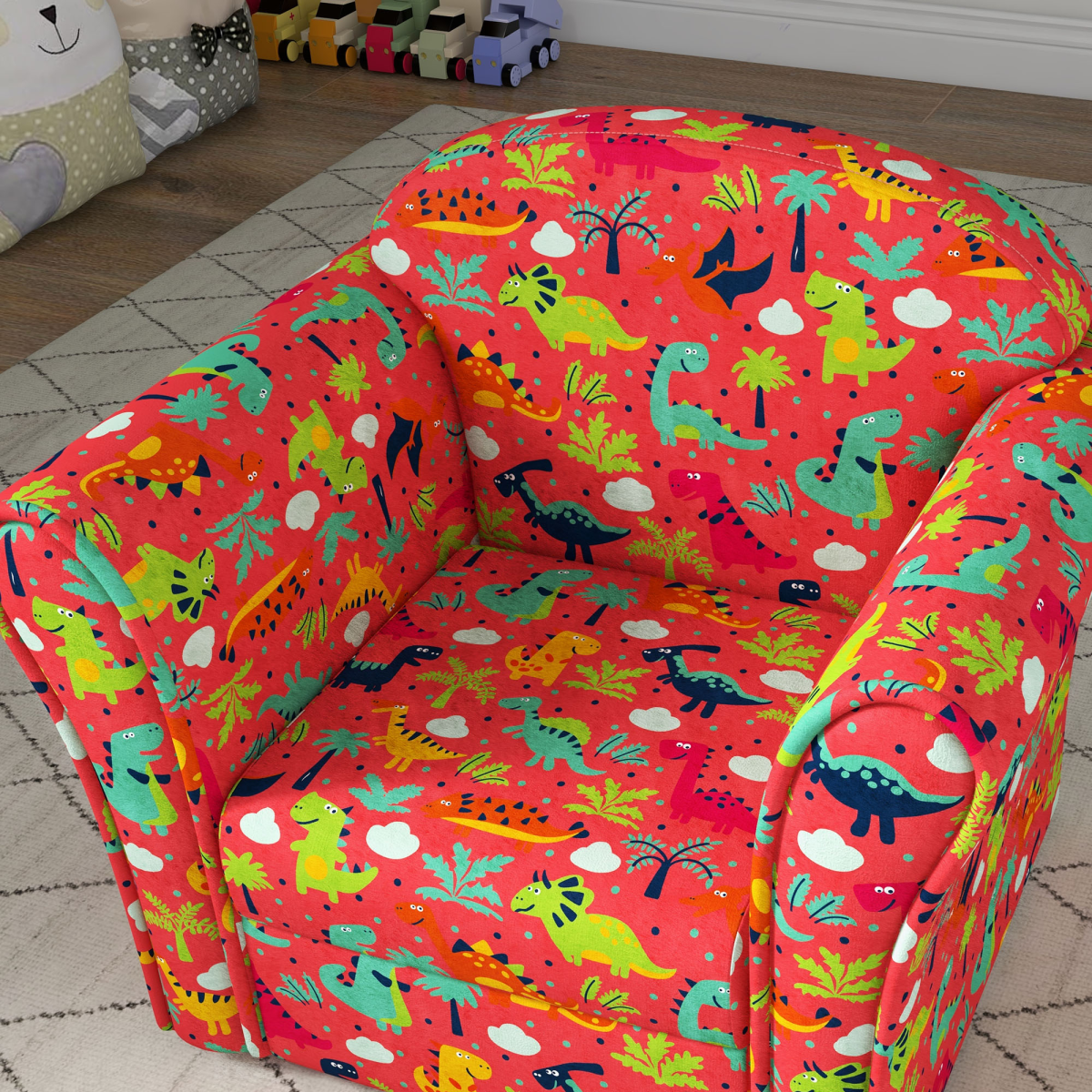 AIYAPLAY Kids Sofa Chair with Planet Dinosaur Design for Bedroom, Playroom
