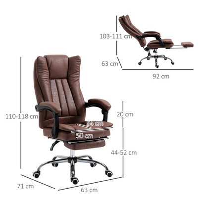 Vinsetto High Back Office Chair with Vibration Massage and Heat