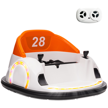 AIYAPLAY 360° Rotation 12V Kids Bumper Car w/ Remote Control