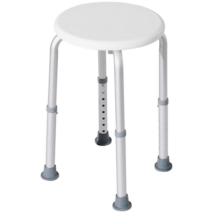 HOMCOM Bath Chair Height Adjustable Shower Seat for Elderly Disabled