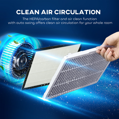 HOMCOM 16L/Day Quiet Air Dehumidifier with Purifier, UVC, Ioniser, Timer