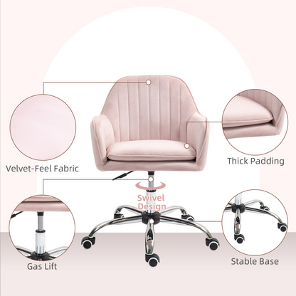 HOMCOM Office Chair, Swivel Desk Chair w/ Adjustable Height