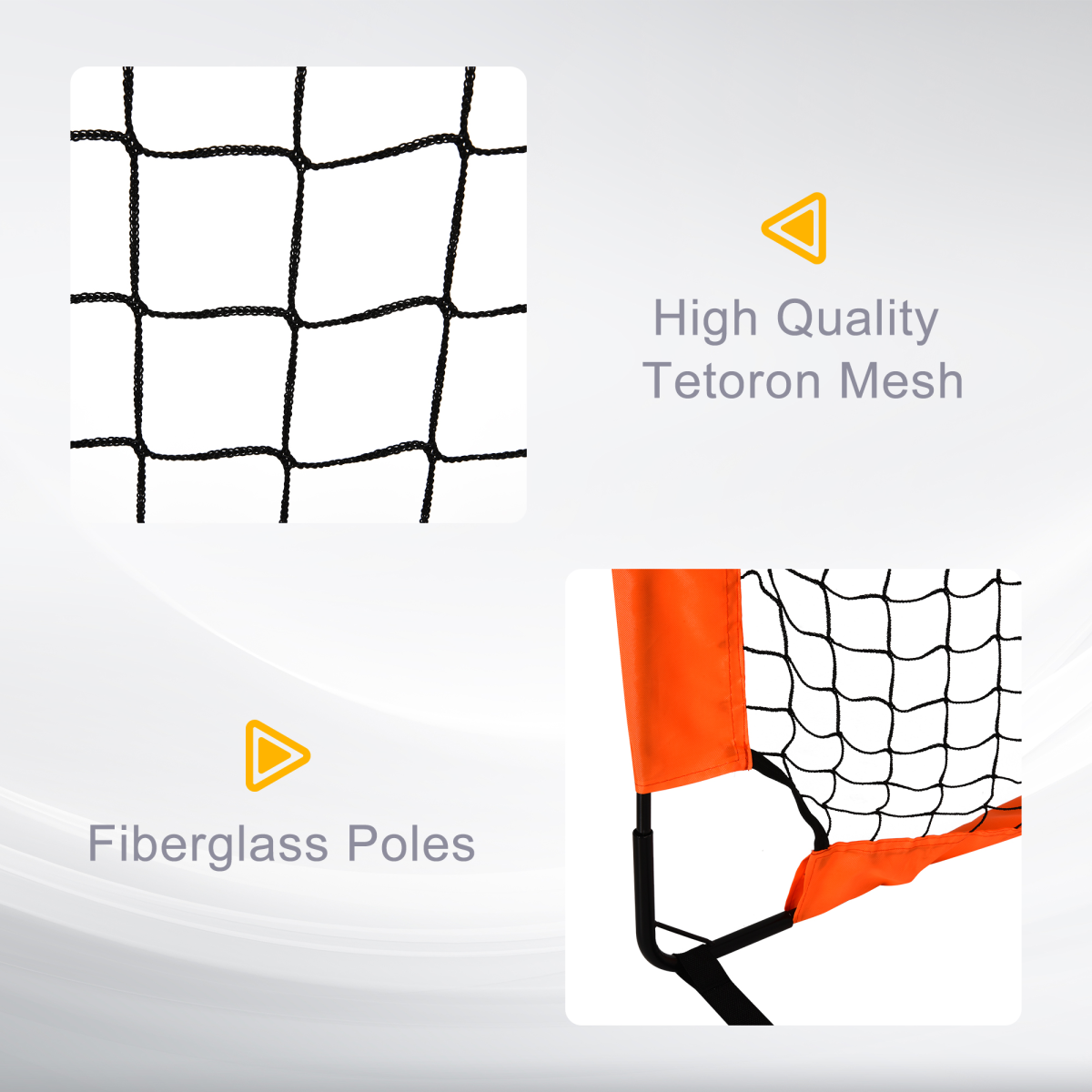 HOMCOM Football Goal Folding Outdoor with All Weather Net 6'x3'