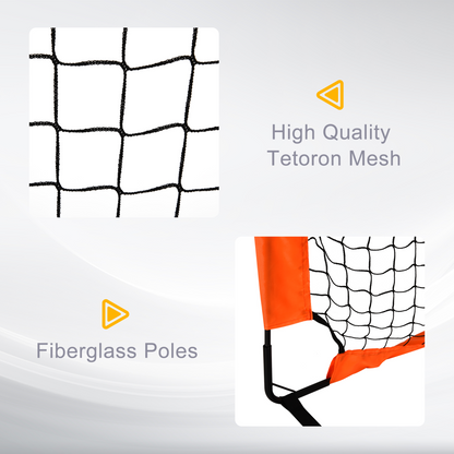 HOMCOM Football Goal Folding Outdoor with All Weather Net 6'x3'