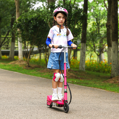 HOMCOM Folding Kids Electric Scooter for 7-14