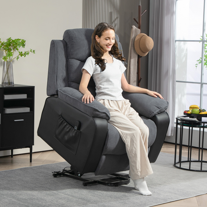 HOMCOM Power Lift Riser and Recliner Chair with Remote Control