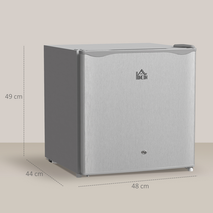 HOMCOM 46L Counter Top Fridge Mini Fridge with Lock Chiller Box