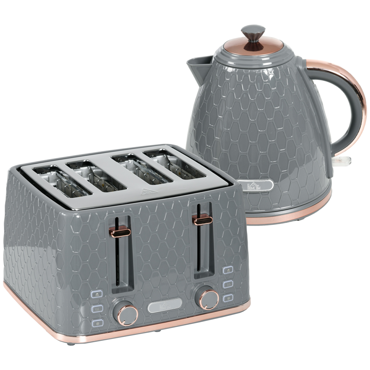 HOMCOM Electric Kettle, Fast Boil, 1.7L, 3kW, Swivel, Auto Shut-off