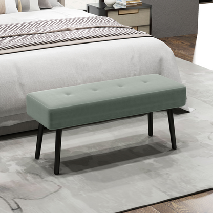 HOMCOM End of Bed Bench with Thick Padding for Entryway