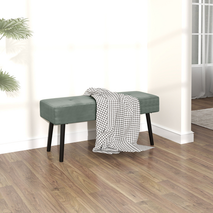 HOMCOM End of Bed Bench with Thick Padding for Entryway