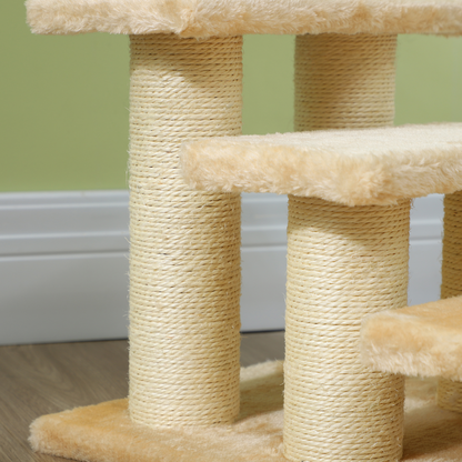 PawHut Cat Steps 3 Stairs Deluxe Pet Portable Easy Climb Assistance Lightweight