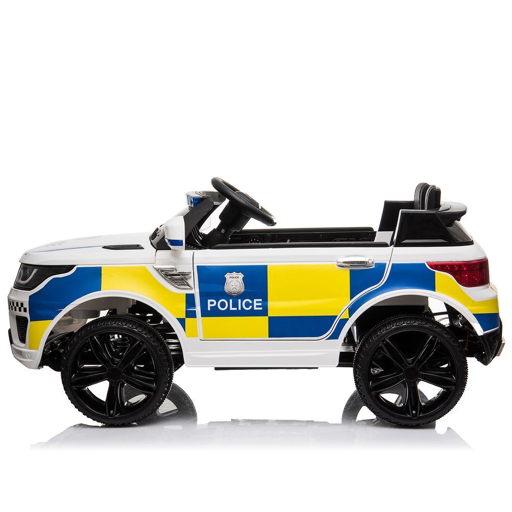 【Same Code：95123812】Dual Drive 12V 7Ah Police Car with 2.4G Remote Control White