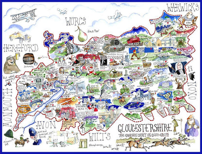 Gloucestershire - Tim Bulmer 1000 piece Jigsaw