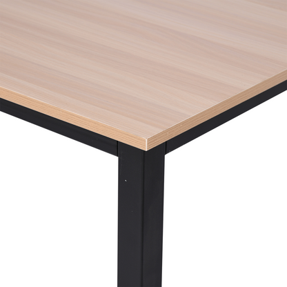 HOMCOM Computer Desk Dining Table Writing Table with Metal Frame