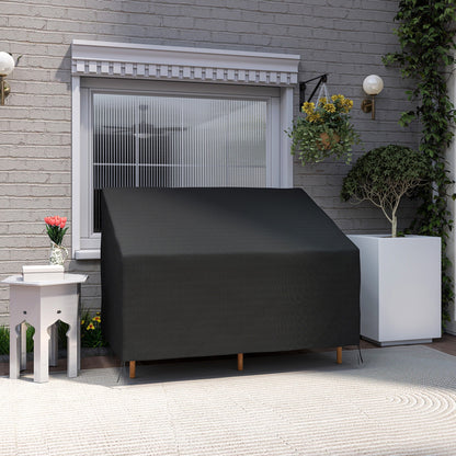 Outsunny 2 Seater Rain Cover Garden Sofa Chair Protector 140x84x56/94 cm