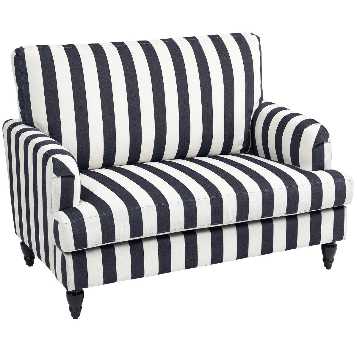 HOMCOM Accent Chair with Stripe, Armchair for Living Room