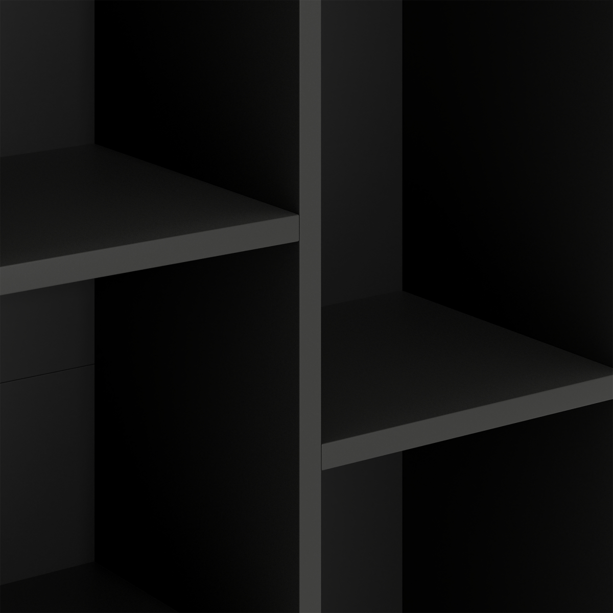 HOMCOM 2-Tier Bookshelf with 5 Open Storage Compartments