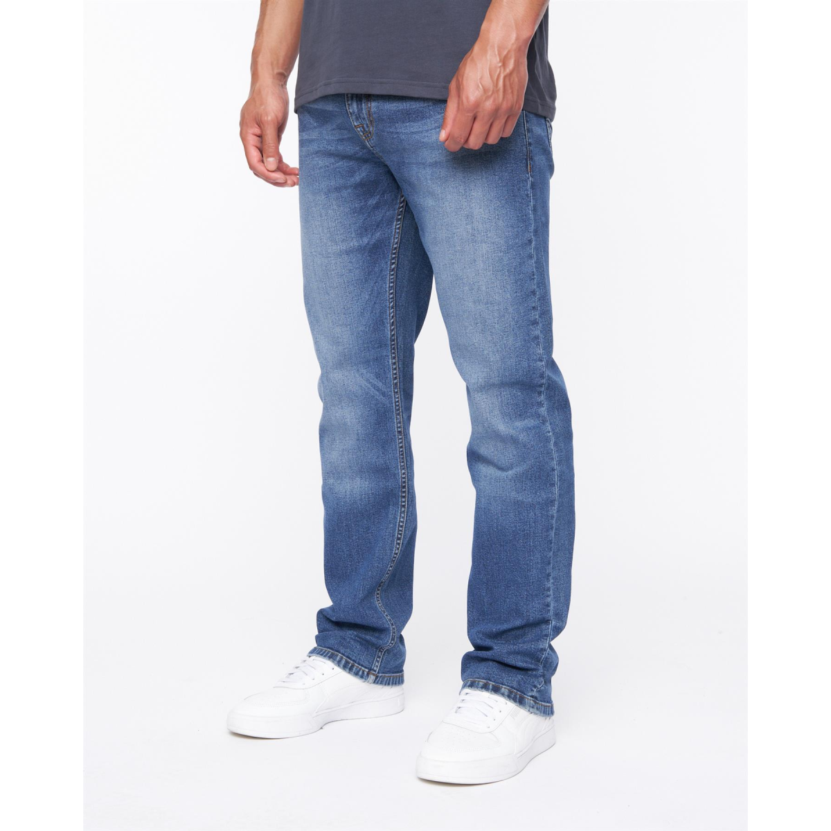 Janstar Straight Leg Jeans Stone Wash