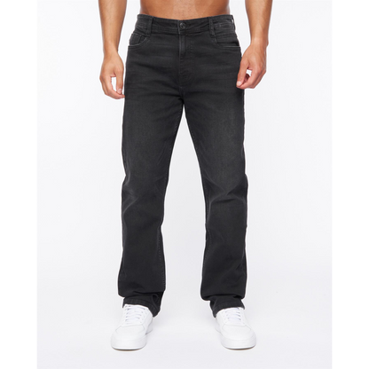 Janstar Straight Leg Jeans Black Wash