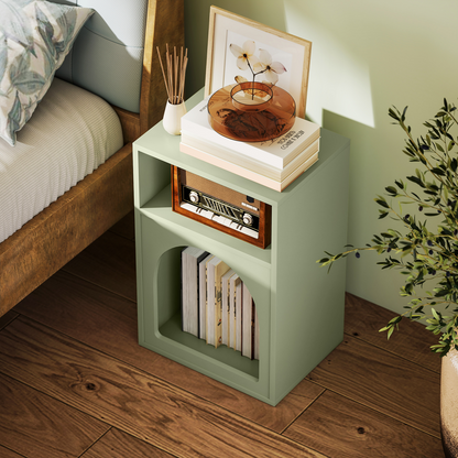 HOMCOM Bedside Table, Modern Bedside Cabinet for Bedroom