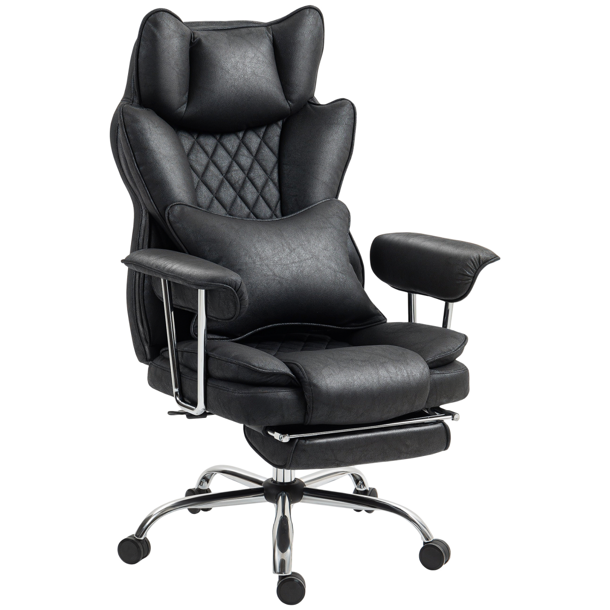 HOMCOM Office Chair, High Back Leathaire Desk Chair for Home
