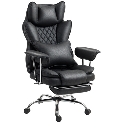 HOMCOM Office Chair, High Back Leathaire Desk Chair for Home