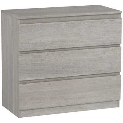 HOMCOM Chest of Drawers, 3 Drawer Storage Cabinet Unit for Bedroom
