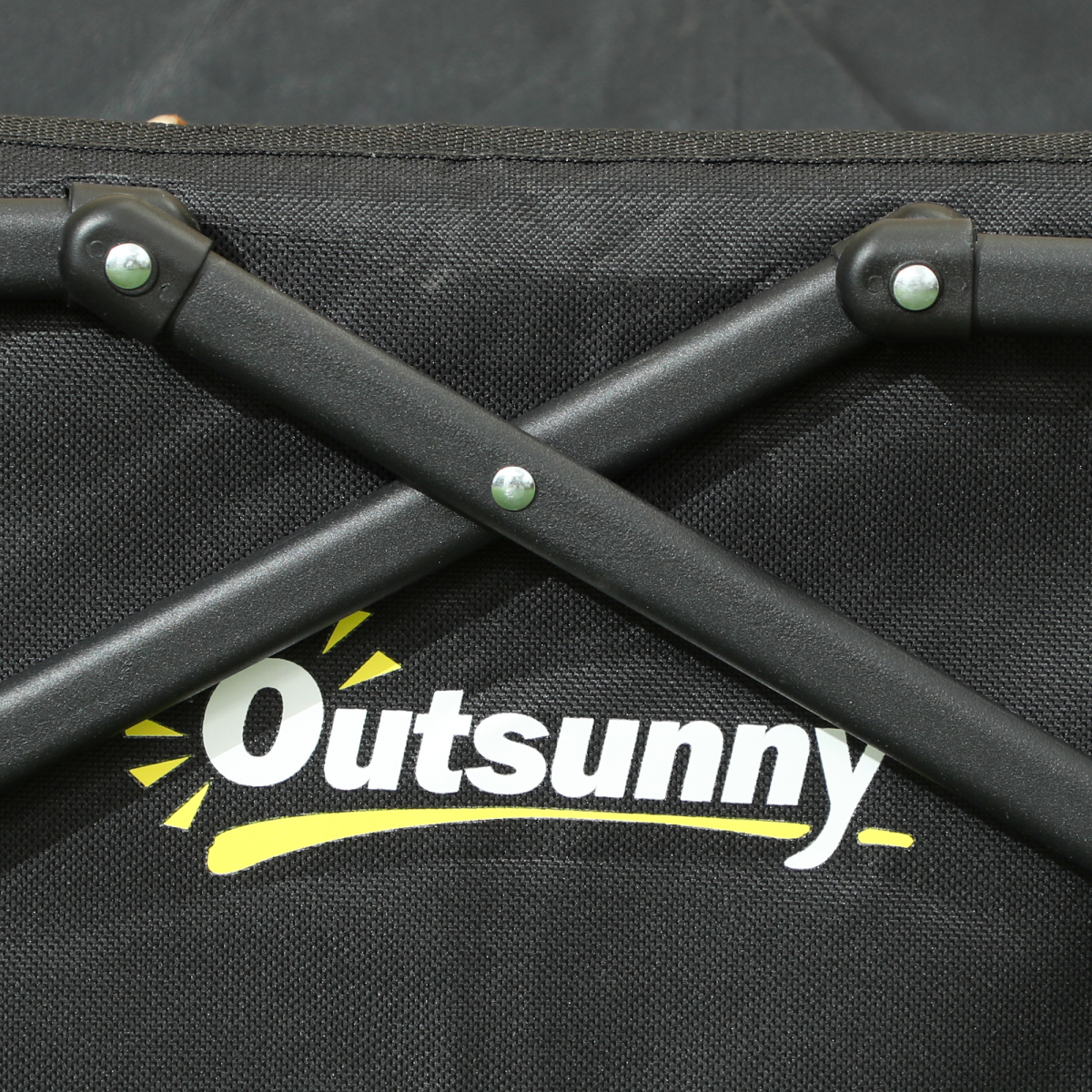 Outsunny 41L Festival Trolley, 60kg Heavy Duty Folding Trolley Cart, Black