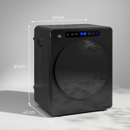HOMCOM 4kg Portable Vented Tumble Dryer Machine with Timer, 6 Heat Settings