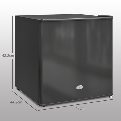 HOMCOM 35L Tabletop Freezer with Removable Wire Shelf and Two Keys, Black