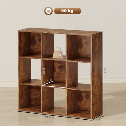 HOMCOM Storage Cupboard Bookcase Bookshelf Home Office